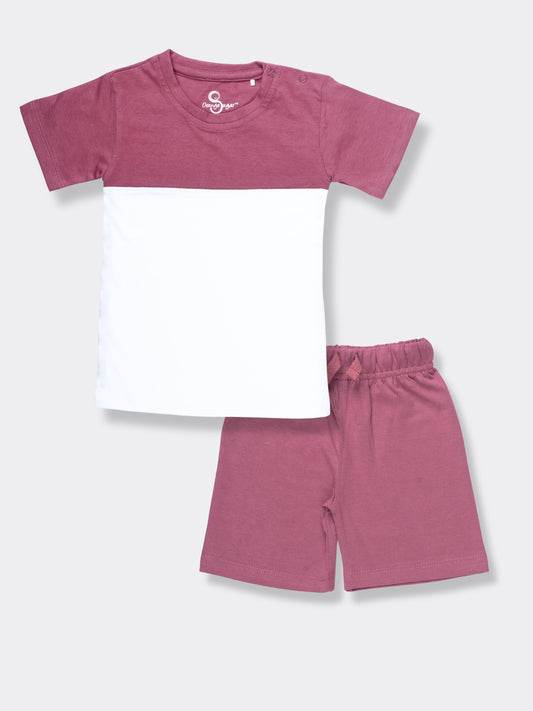 T-Shirt & Shorts Unisex Co-ord Set | Berry Bliss