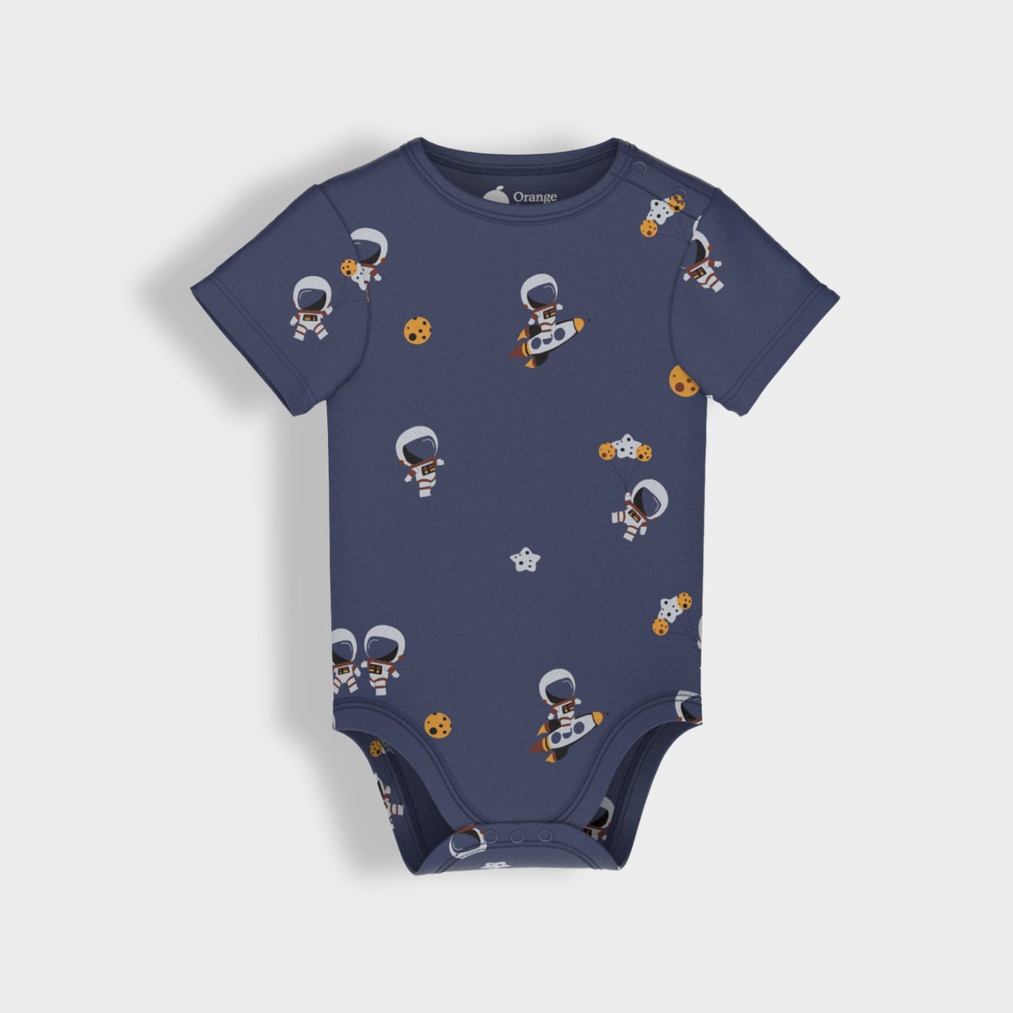 2 Pcs Half Sleeves Bodysuit | Space, Light Green