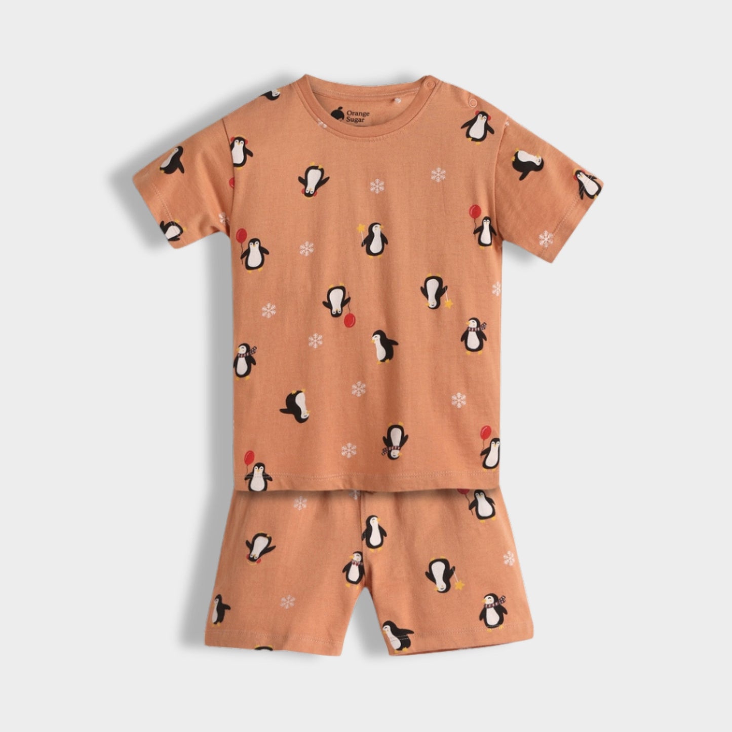 T-Shirt & Shorts Unisex Co-ord Set | Penguin Chill