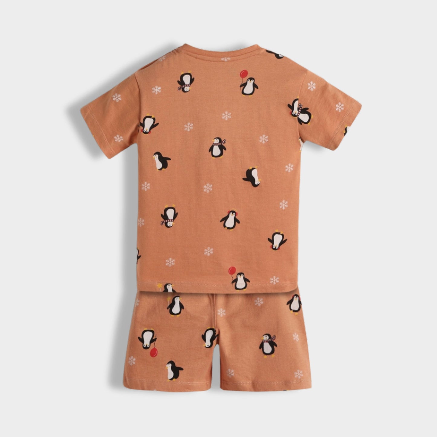 T-Shirt & Shorts Unisex Co-ord Set | Penguin Chill