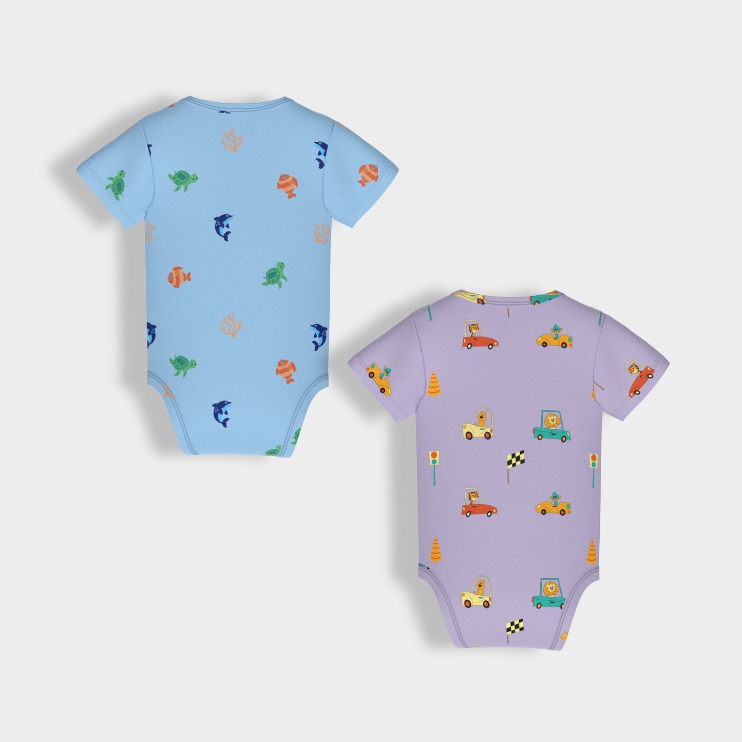 2 Pcs Half Sleeves Bodysuit | Underwater, Cars