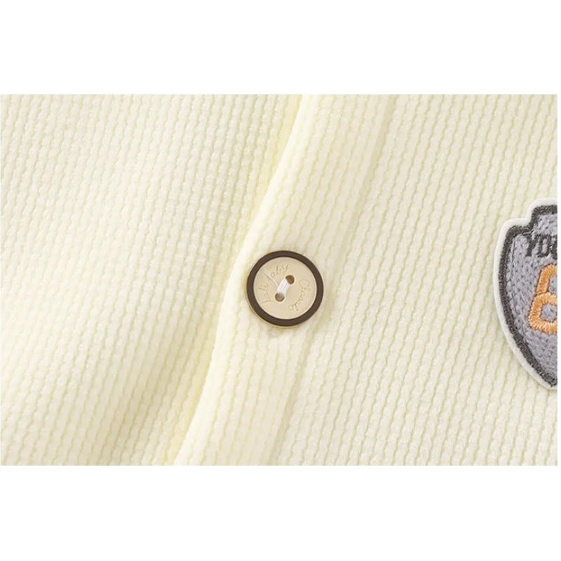 Contrast Stylish Girls and Boys Buttoned Top