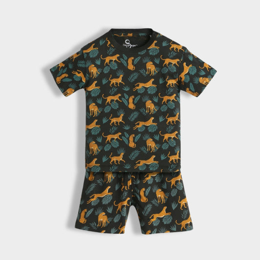 T-Shirt & Shorts Unisex Co-ord Set | Cheetah Chase