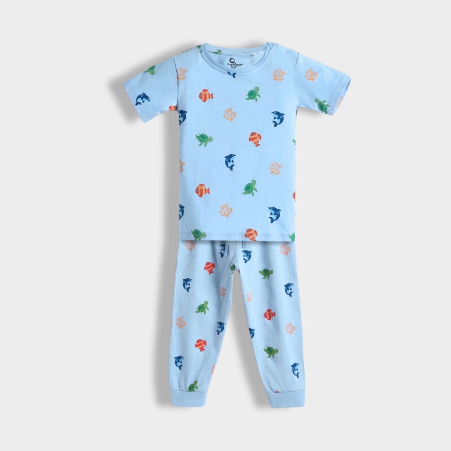 3 Pack Half Sleeves Unisex Co-ord Set | Farm, Orange & Underwater