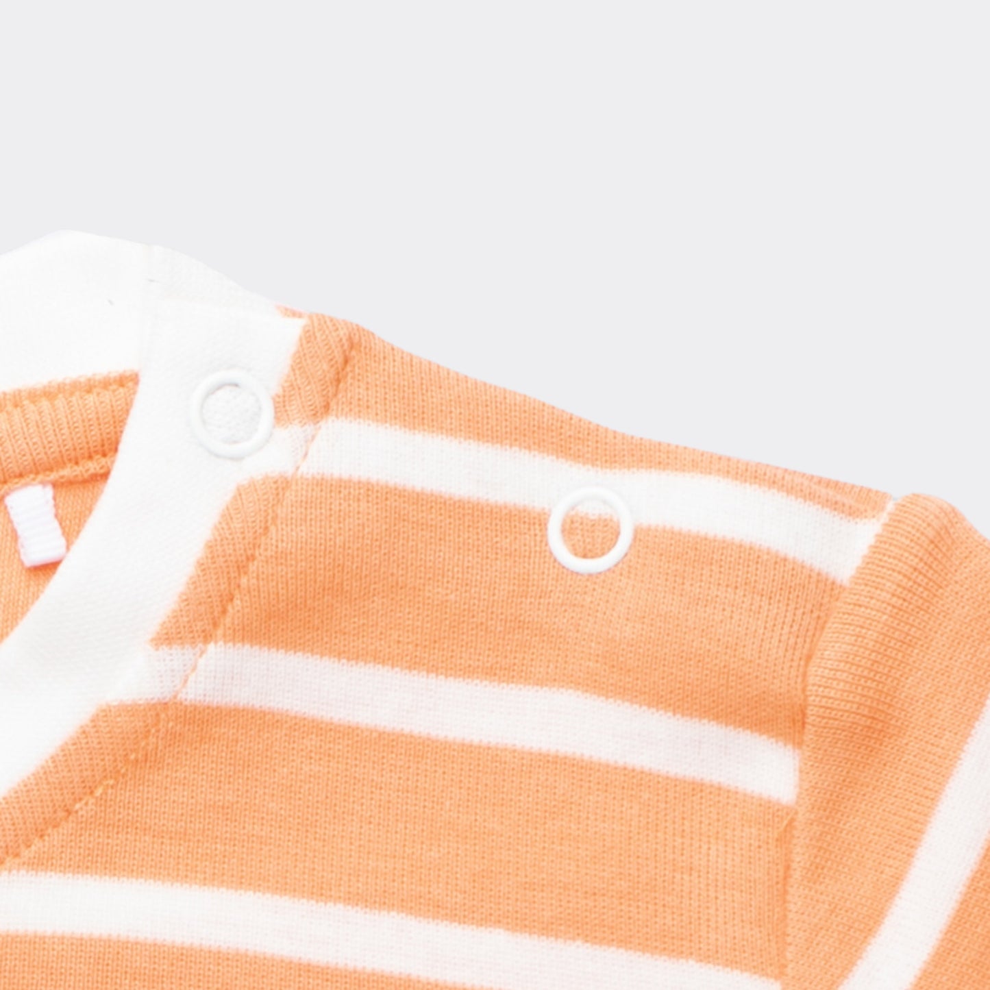 Half Sleeves Unisex Co-ord Set | Orange Stripes