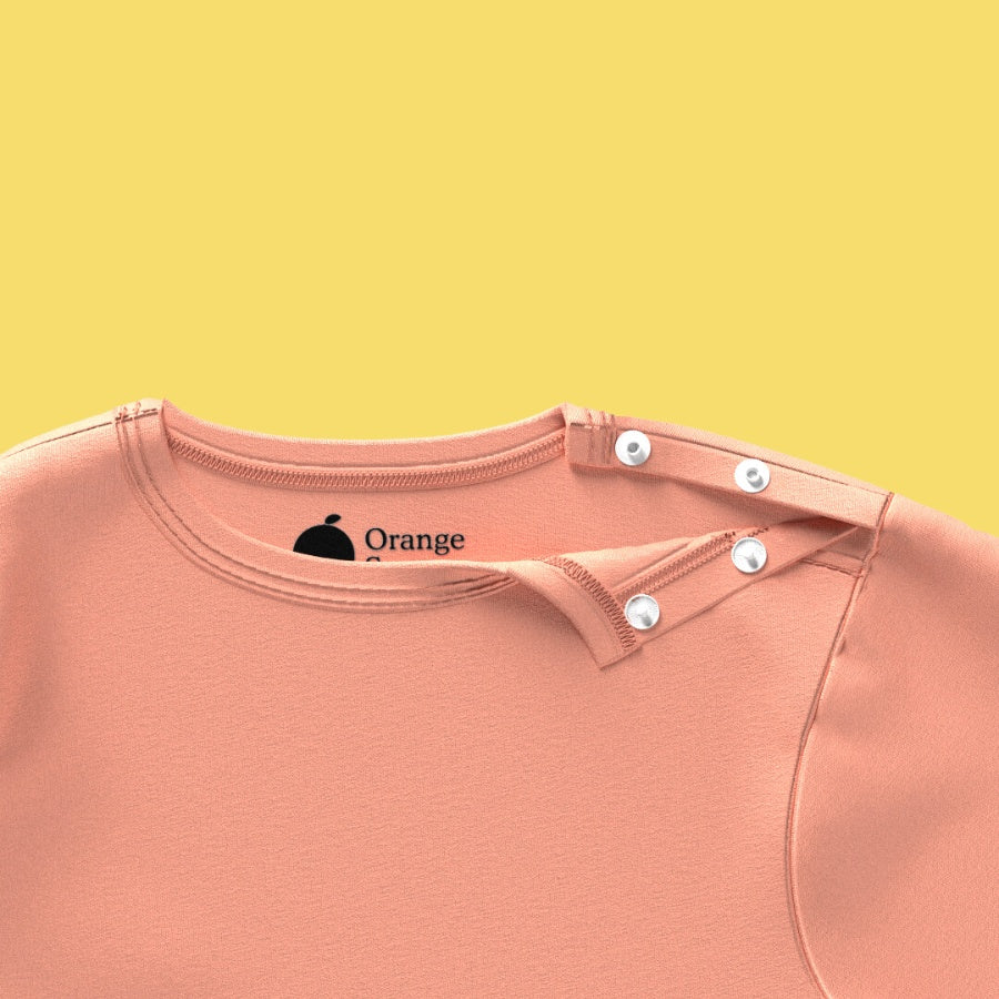 2 Pcs Full Sleeves Bodysuit | Space, Orange