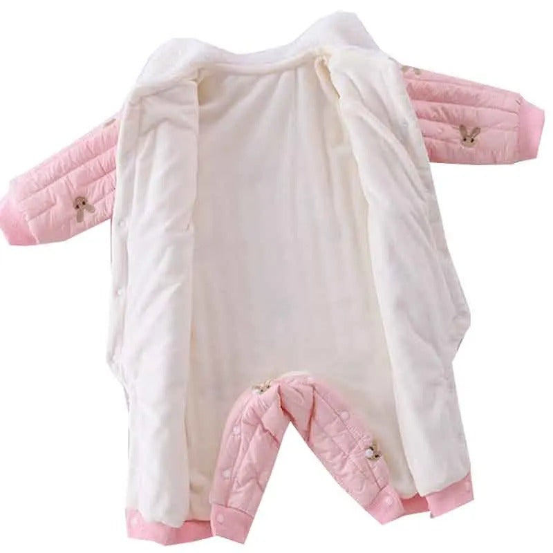 Adorable Baby Girls Romper with Bunny Sling