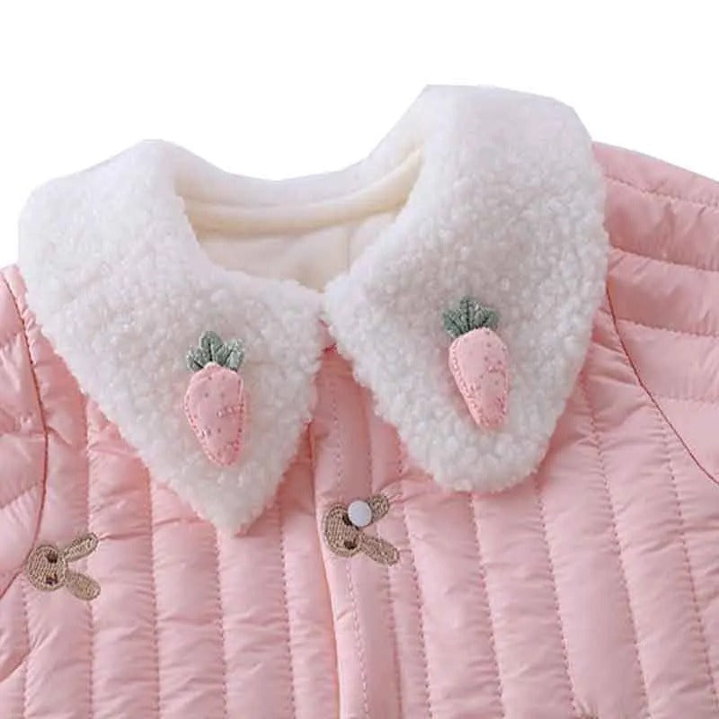 Adorable Baby Girls Romper with Bunny Sling