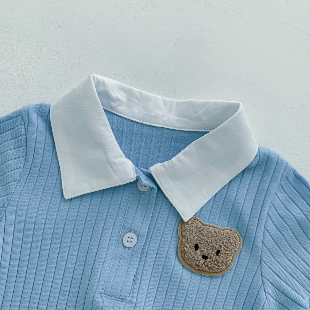 Collared Boys Teddy Rompers