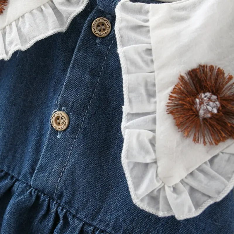 Classic Denim Girls Dress