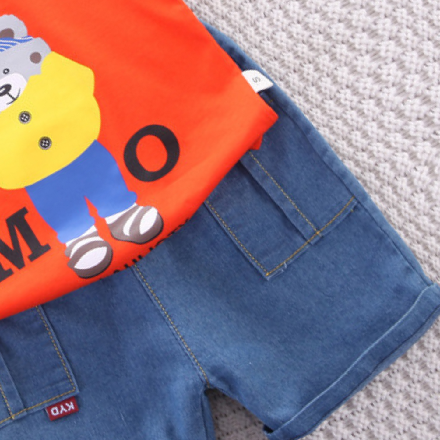 Bright Boys Collared Tshirt and Bottom Set