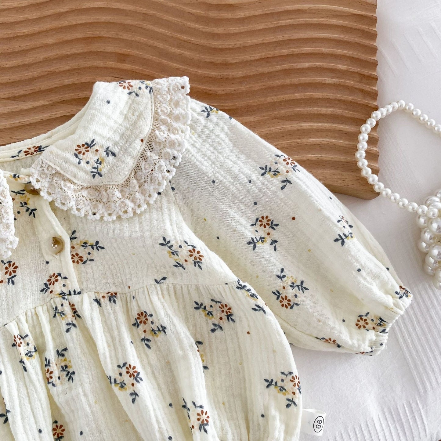 Bella Organic Baby Girls Romper with Cap