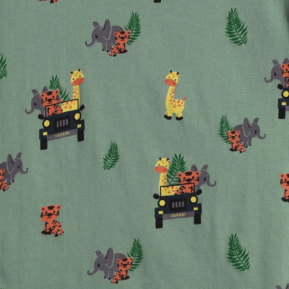 Half Sleeves Unisex Co-ord Set | Jungle Safari