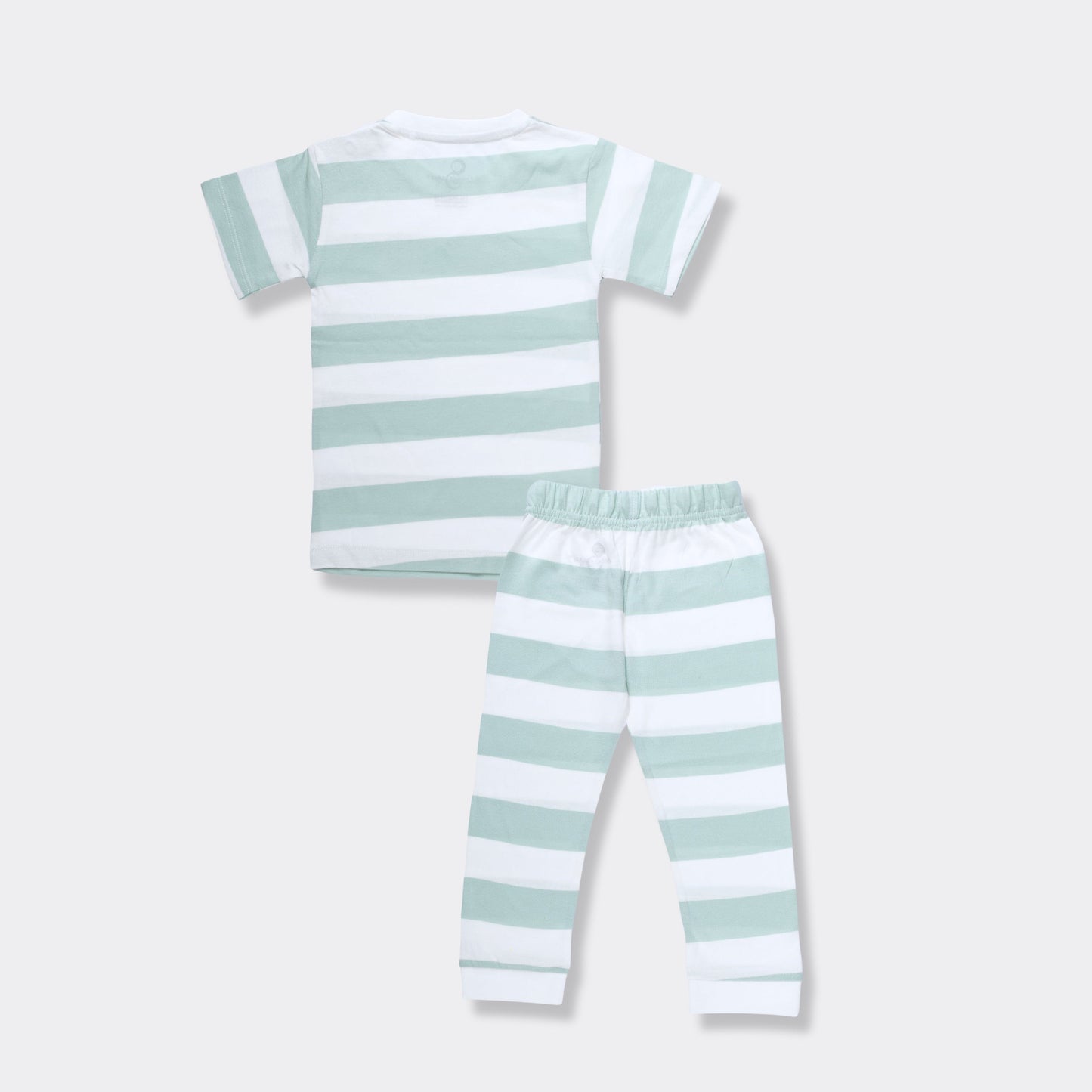 Half Sleeves Unisex Co-ord Set | Forest Stripes