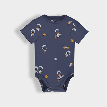 3 Pcs Half Sleeves Bodysuit | Space, Farm, Grey