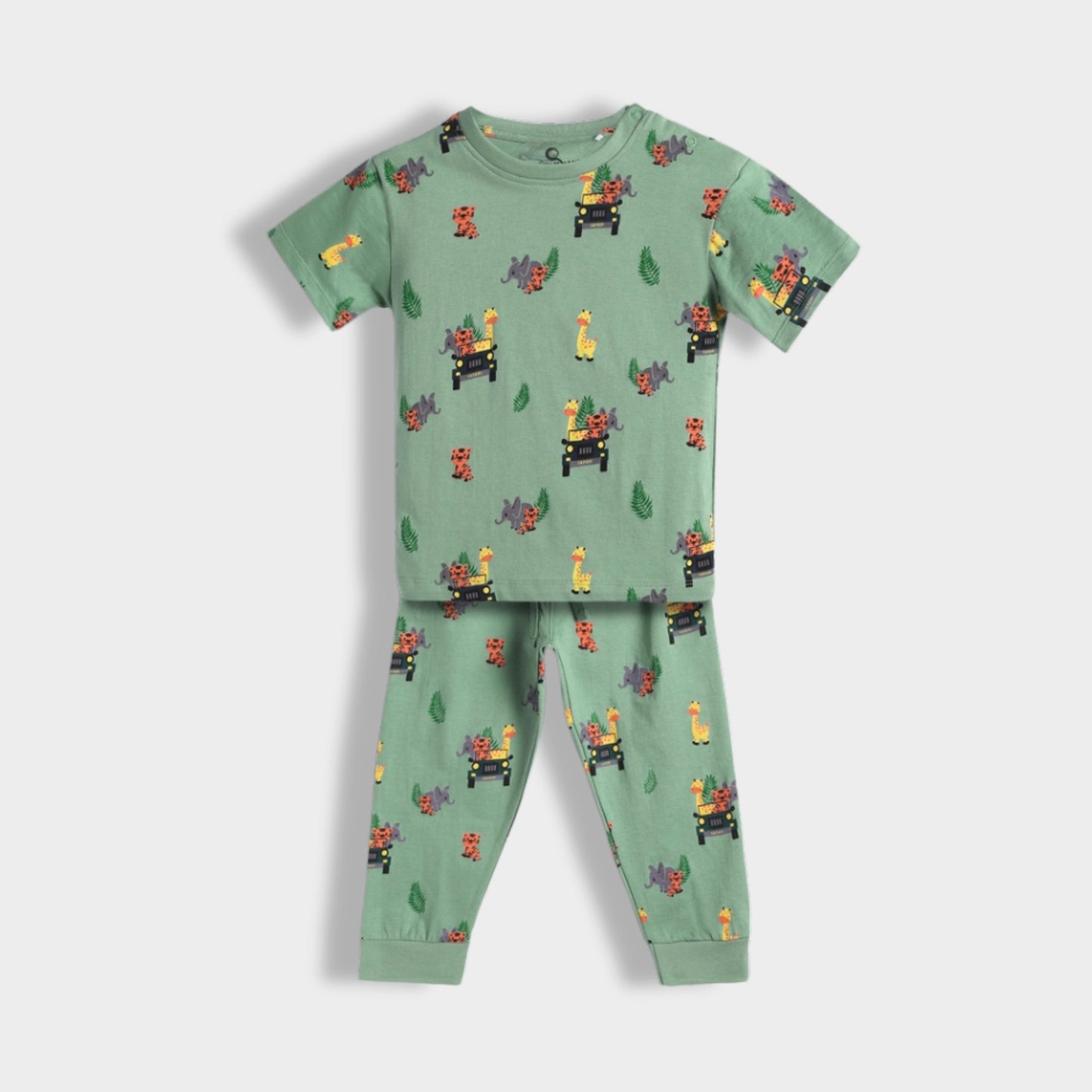 Half Sleeves Unisex Co-ord Set | Jungle Safari