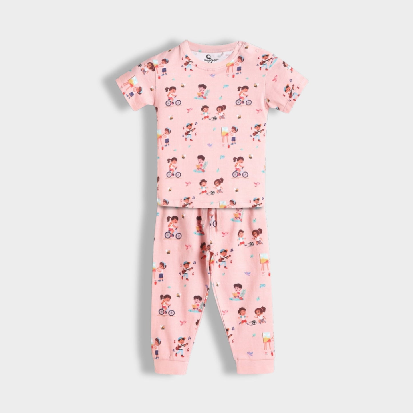 3 Pack Half Sleeves Unisex Co-ord Set | Garden, Orange Bliss & Cheetah