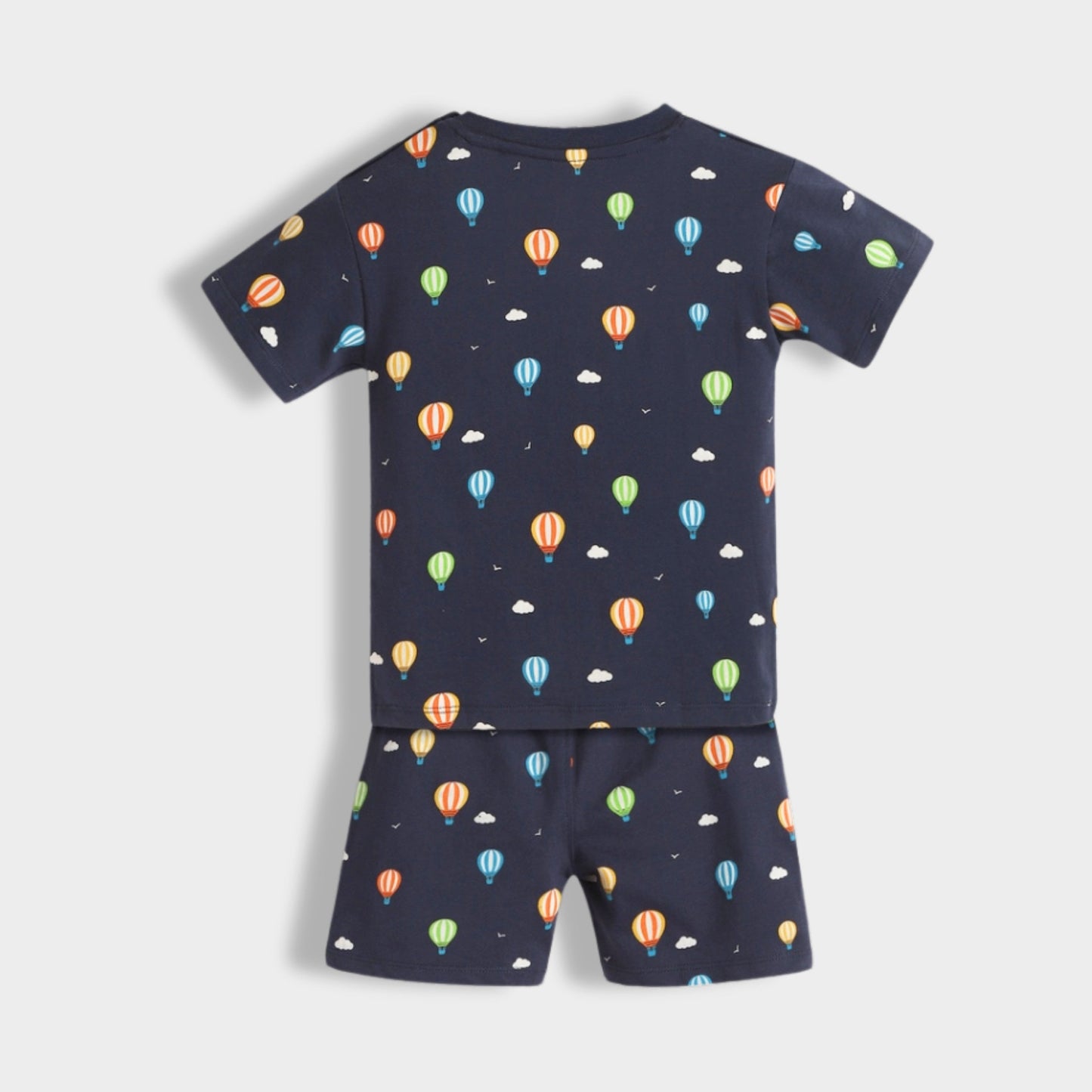 T-Shirt & Shorts Unisex Co-ord Set | Hot Air Balloon