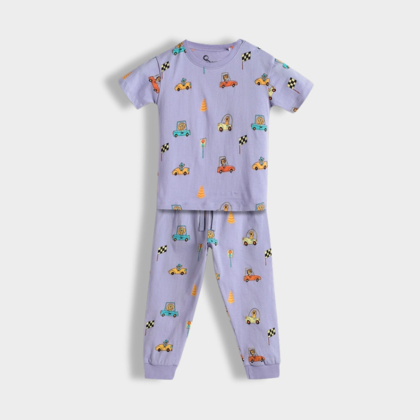 Half Sleeves Unisex Co-ord Set | Racing Cars