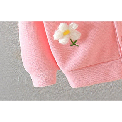 3D Flower Pink Blossom Girls Top