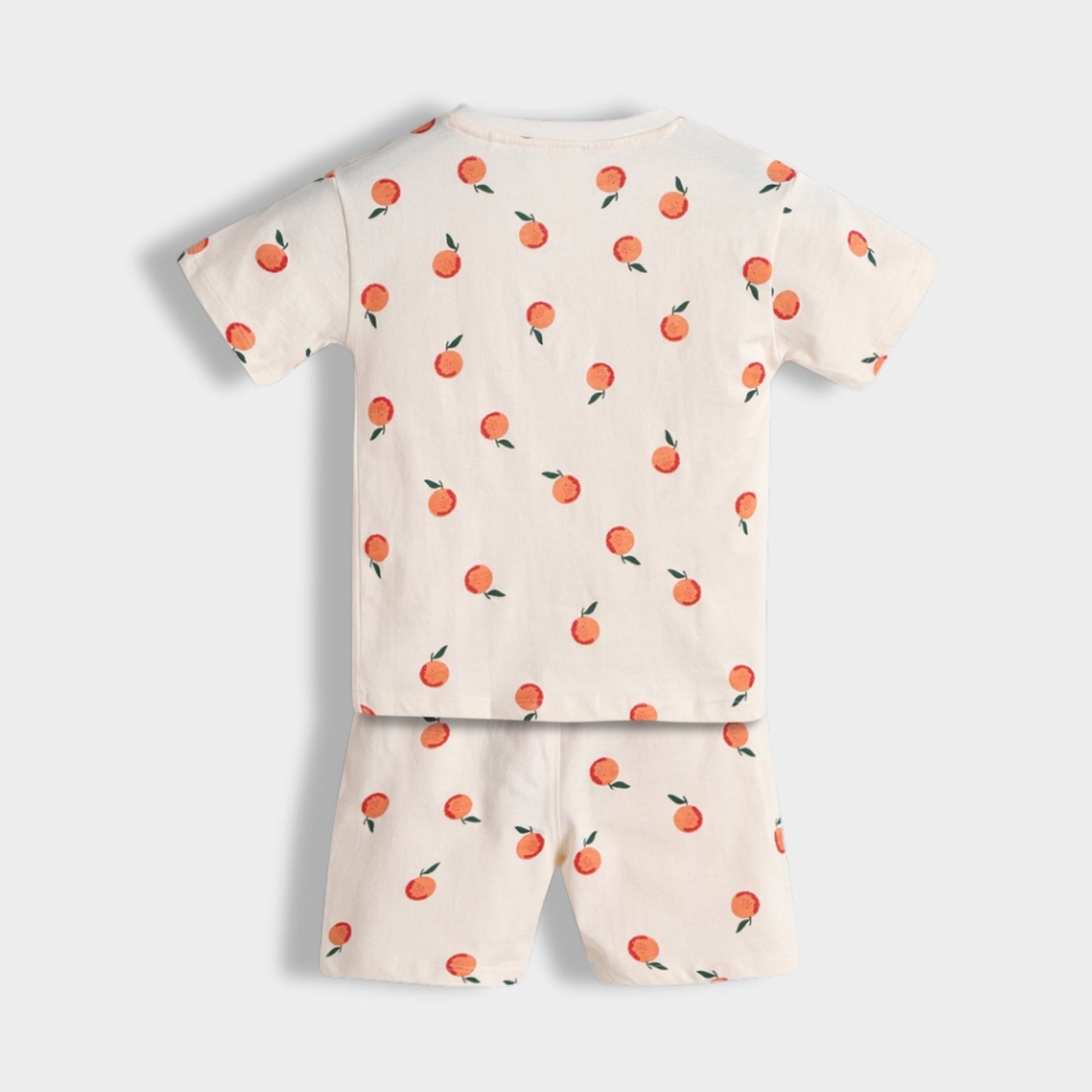 T-Shirt & Shorts Unisex Co-ord Set | Orange Heaven