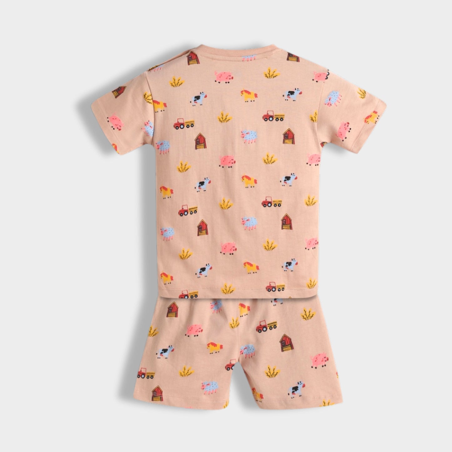 T-Shirt & Shorts Unisex Co-ord Set | Farm Animals