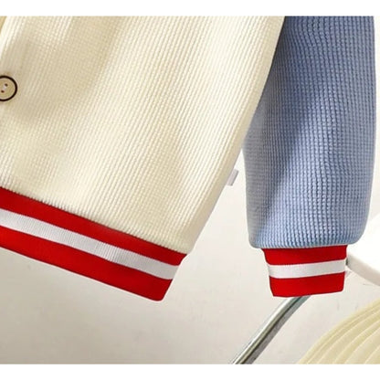 Contrast  Stylish Girls and Boys Buttoned Top