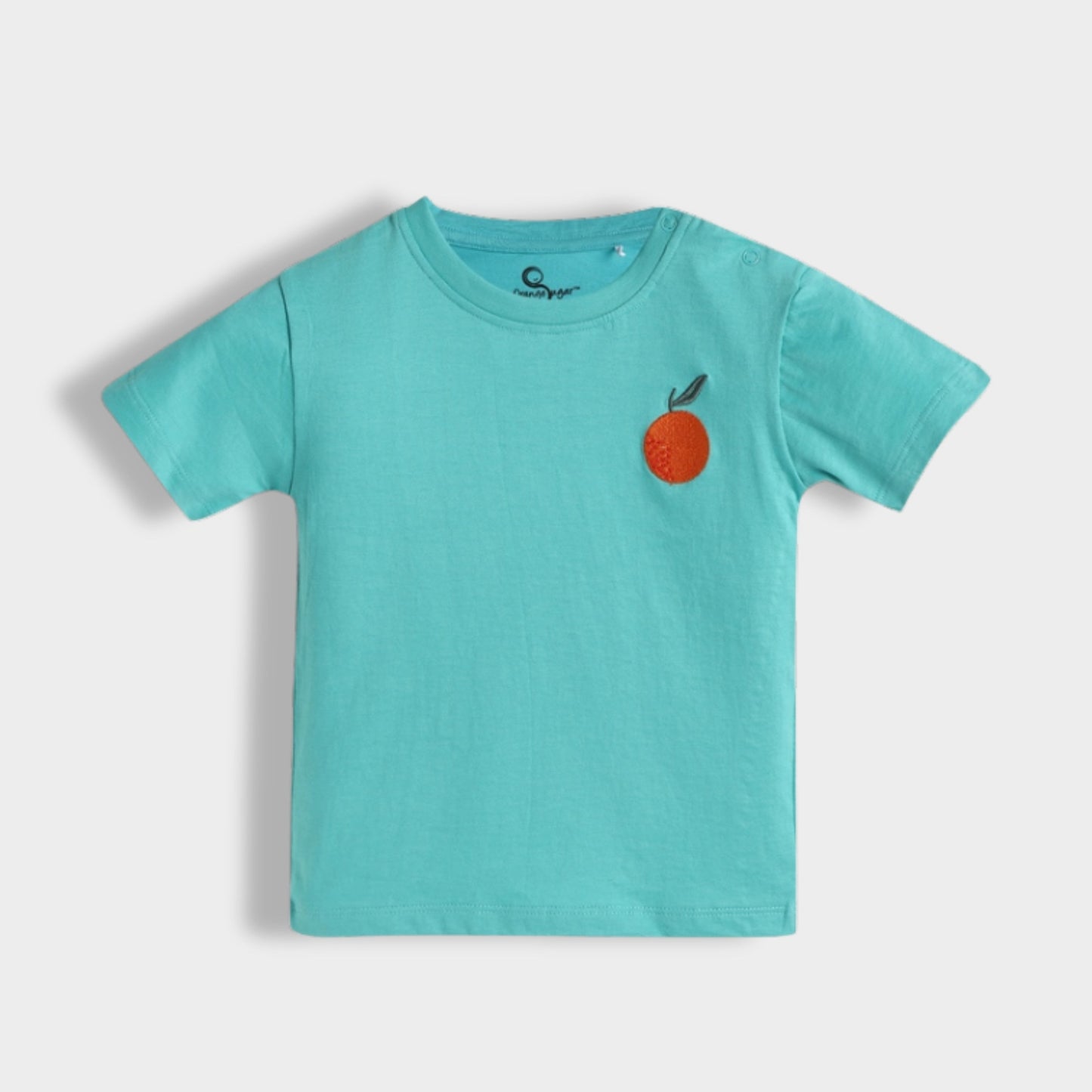 Half Sleeves Unisex Co-ord Set | Aqua Orange