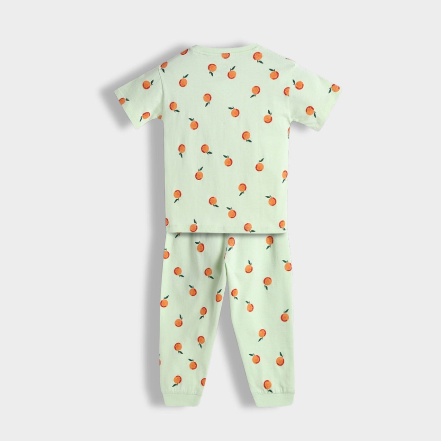 Half Sleeves Unisex Co-ord Set | Orange Bliss