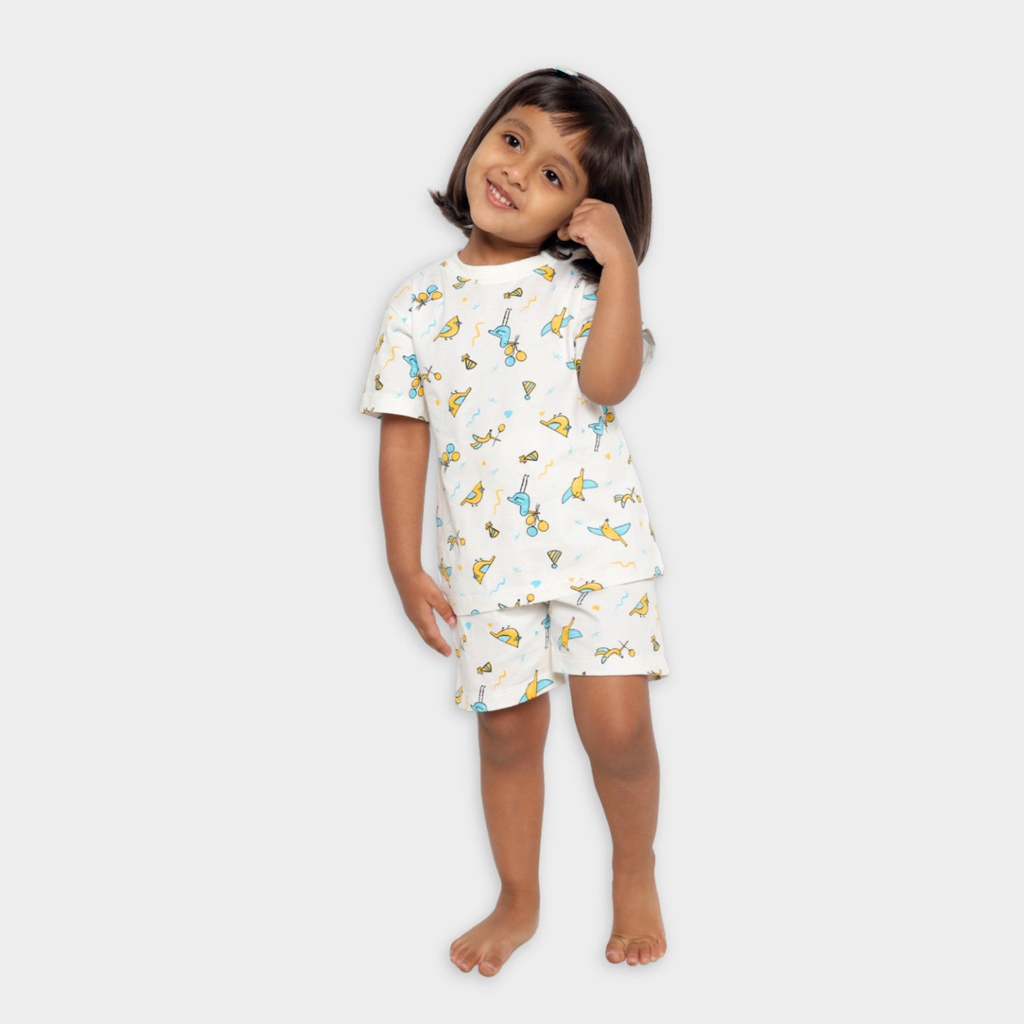 T-Shirt & Shorts Unisex Co-ord Set | Bird Day