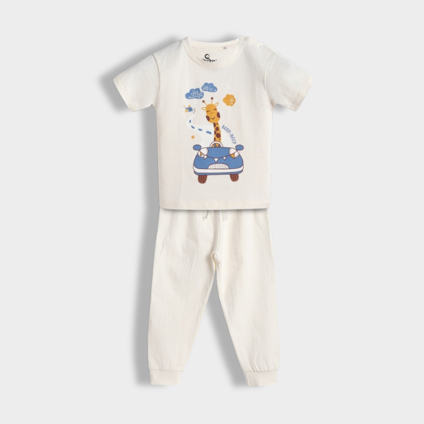 3 Pack Half Sleeves Unisex Co-ord Set | Giraffe Beep, Farm, Space