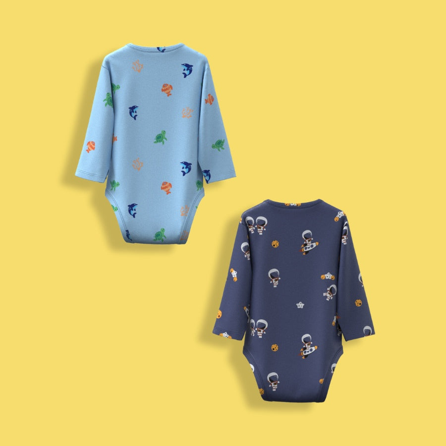 2 Pcs Full Sleeves Bodysuit | Space, Underwater