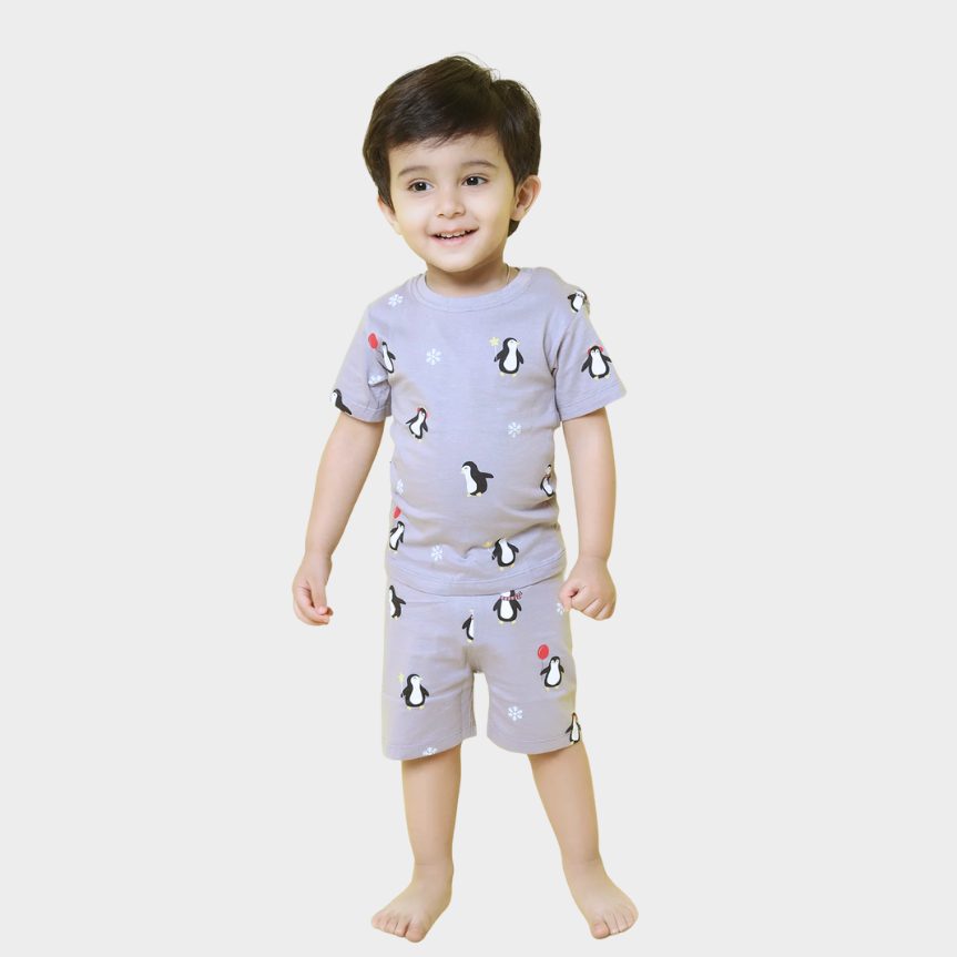 T-Shirt & Shorts Unisex Co-ord Set | Party Penguin