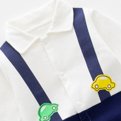 Car Lover Handsome Baby Boys Romper
