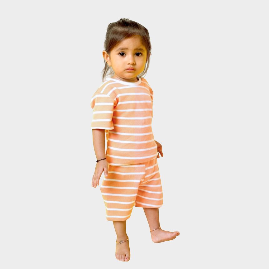 T-Shirt & Shorts Unisex Co-ord Set | Stripes