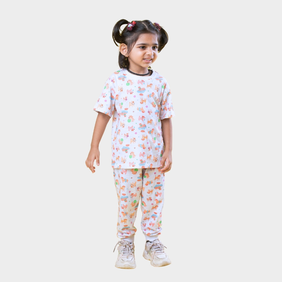 Half Sleeves Unisex Co-ord Set | Furry Friend