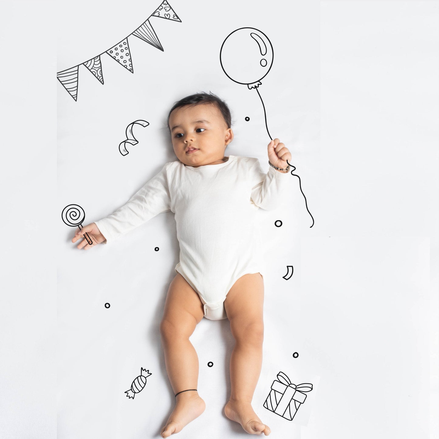 2 Pcs Full Sleeves Bodysuit | Cars, Off White