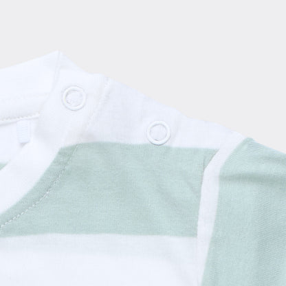 Half Sleeves Unisex Co-ord Set | Forest Stripes