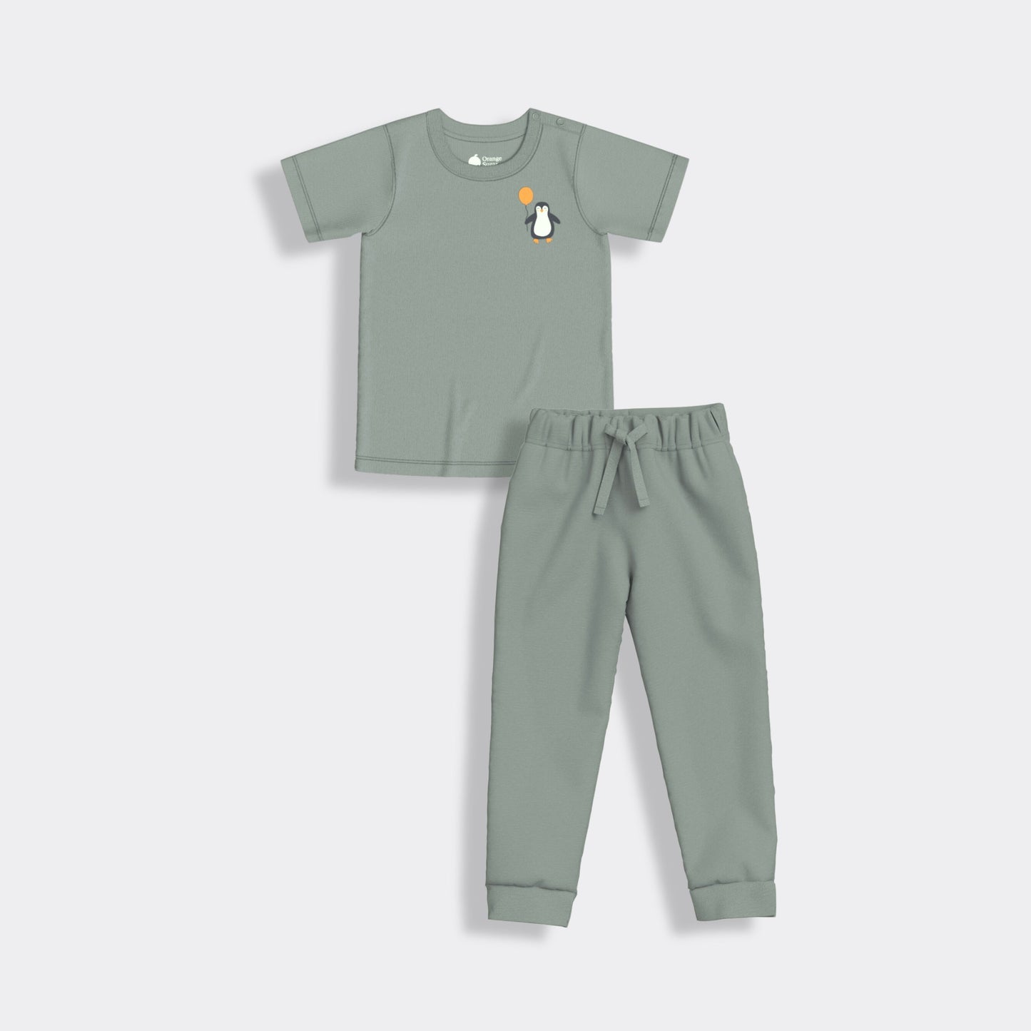 3 Pack Half Sleeves Unisex Co-ord Set | Giraffe, Aqua Orange & Penguin Float