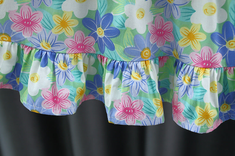 Aquatic Girls Floral dress