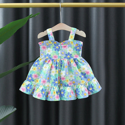 Aquatic Girls Floral dress