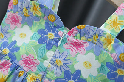 Aquatic Girls Floral dress