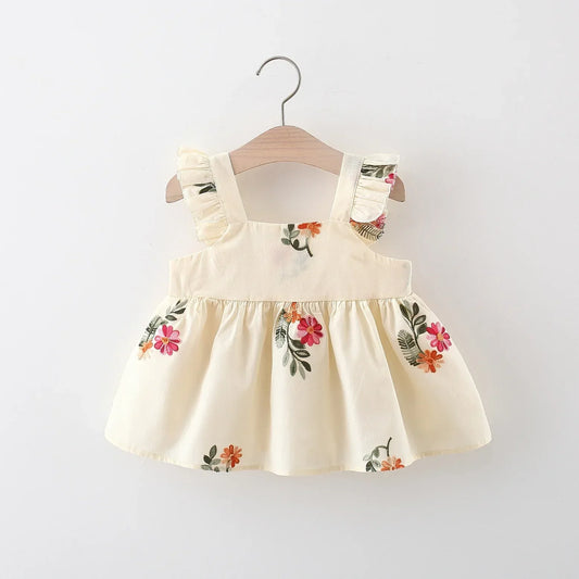 Blossom Elegant Girls Dress - Beautifully designed dress with elegant floral details, perfect for special occasions, available at Ju Ju Jam