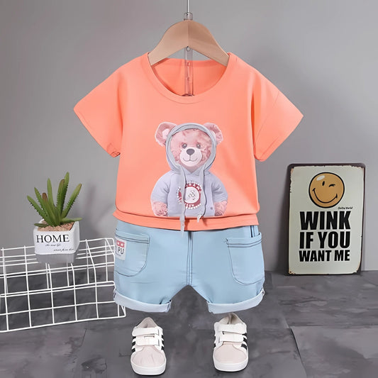 Cool Teddy Boys Tshirt and Bottom Set