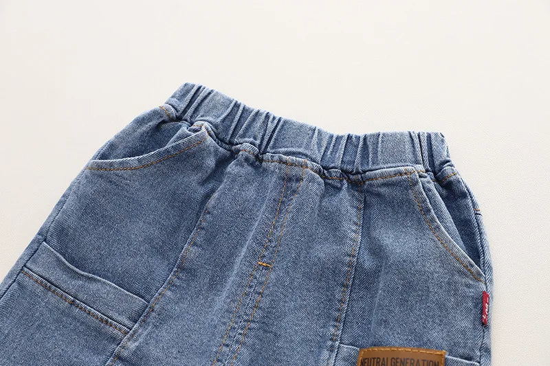 Cozy Dinosaur Tshirt and Jeans Boys Set