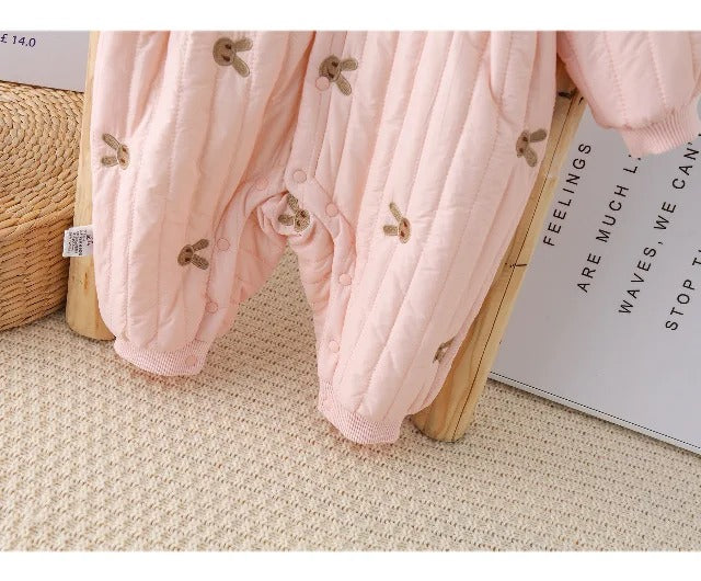 Adorable Baby Girls Romper with Bunny Sling