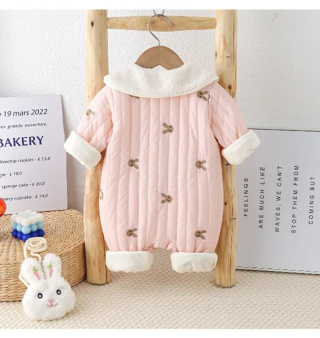 Adorable Baby Girls Romper with Bunny Sling