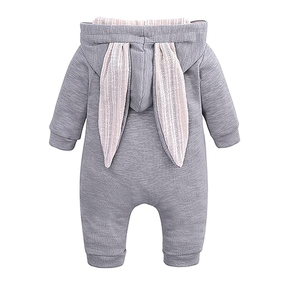 Bunny Ears Cute Baby Boys and Girls Romper Jumpsuit