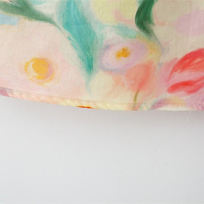 Colourful Floral Girls Dress With Sling Bag