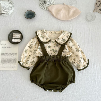 Bella Two Piece Baby Girls Romper Set